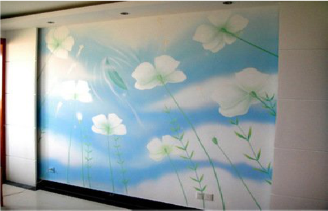 登封画墙绘怎么画好白云的蓬松感？