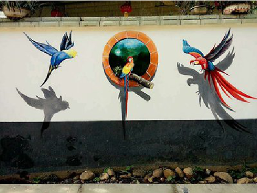 登封视觉错位-3D墙绘设计