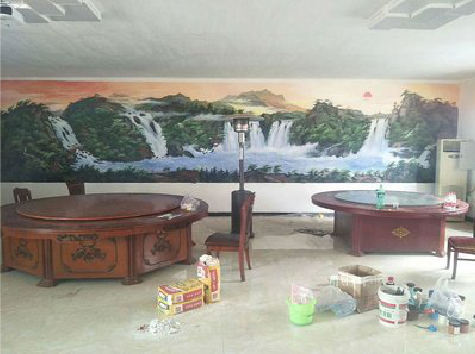 登封墙绘-写实风景