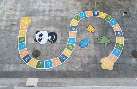 登封地面游戏彩绘