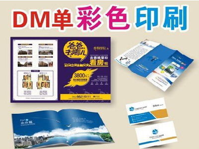 登封单页印刷，色彩搭配简单。